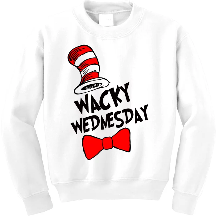 Wacky Wednesday Cat In Hat Kids Sweatshirt