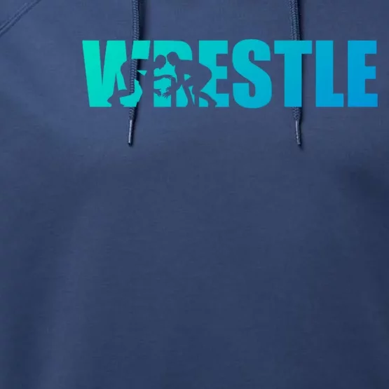 Wrestle Wrestling Cool Gift Performance Fleece Hoodie