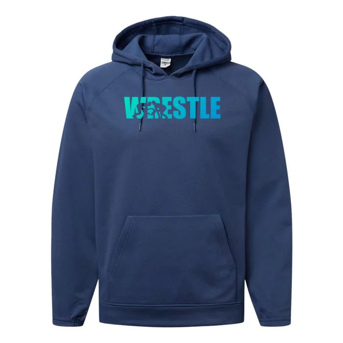 Wrestle Wrestling Cool Gift Performance Fleece Hoodie