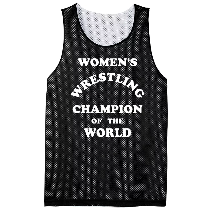 Women's Wrestling Champion Of The World Mesh Reversible Basketball Jersey Tank