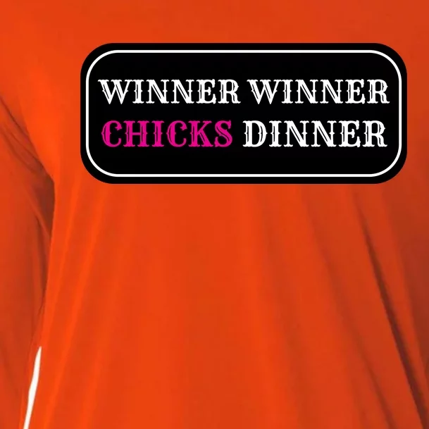 Winner Winner Chicks Dinner Cooling Performance Long Sleeve Crew