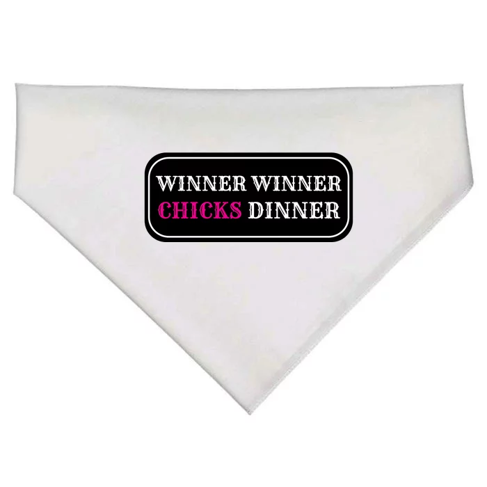 Winner Winner Chicks Dinner USA-Made Doggie Bandana