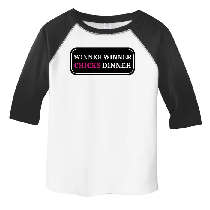 Winner Winner Chicks Dinner Toddler Fine Jersey T-Shirt