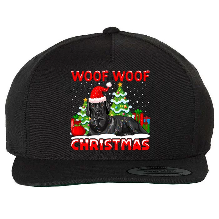 Woof Woof Christmas Cute Gift Wool Snapback Cap