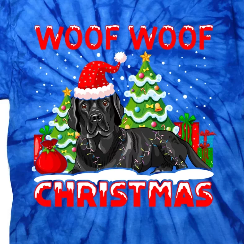 Woof Woof Christmas Cute Gift Tie-Dye T-Shirt