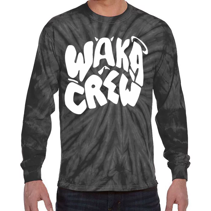 Waka Waka Crew Washed Powder Tie-Dye Long Sleeve Shirt