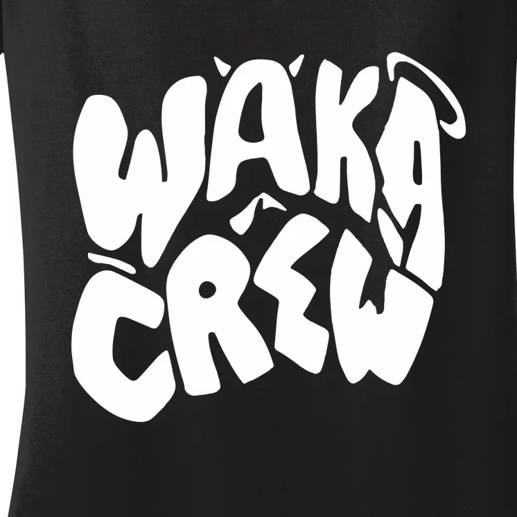 Waka Waka Crew Washed Powder Women's V-Neck T-Shirt