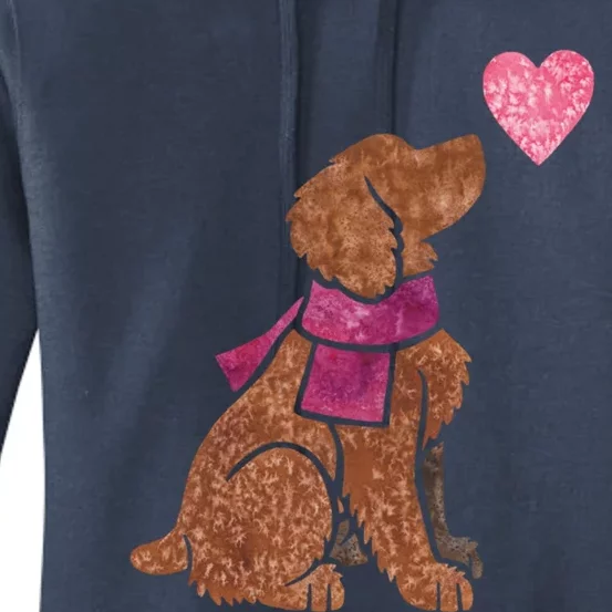 Watercolour Working Cocker Spaniel Women's Pullover Hoodie