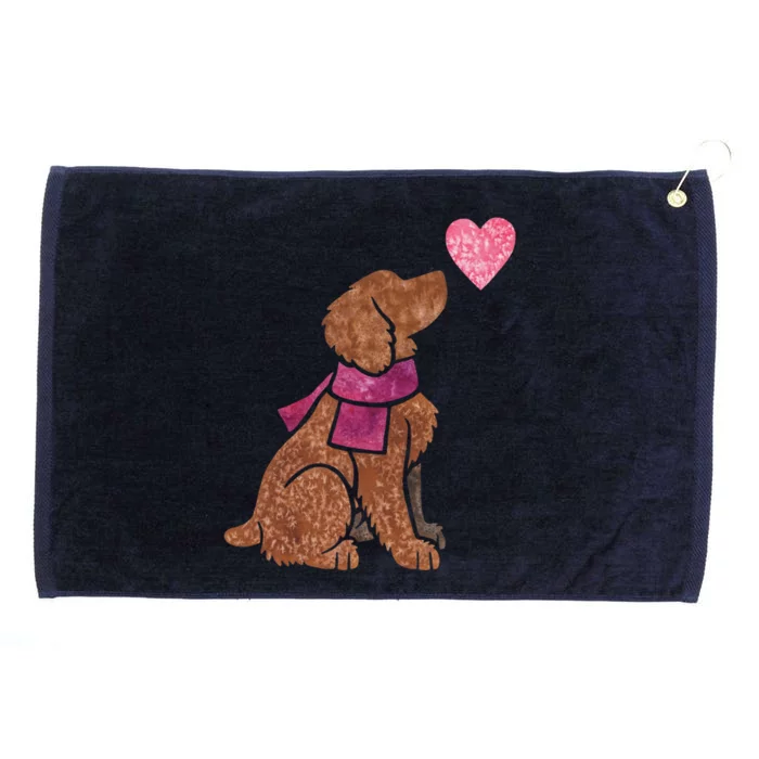 Watercolour Working Cocker Spaniel Grommeted Golf Towel