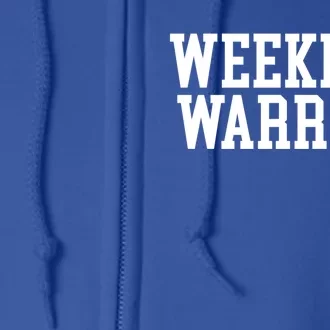 Weekend Warrior Cute Gift Party Ing Bar Keg Pong Team Varsity Great Gift Full Zip Hoodie