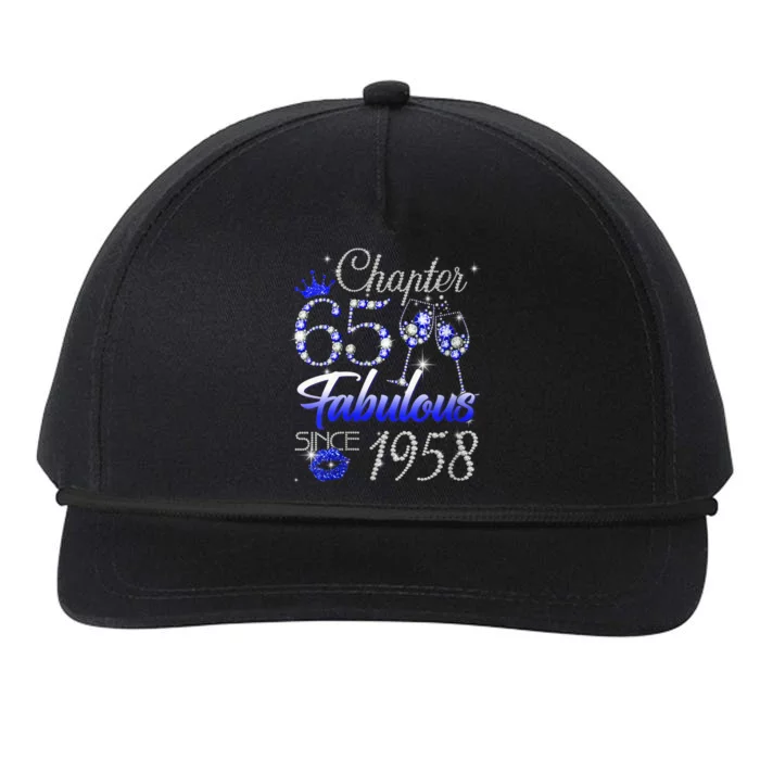 Wo Wo Chapter 65 Fabulous Since 1958 65th Birthday Queen Snapback Five-Panel Rope Hat