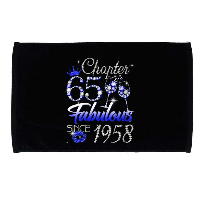 Wo Wo Chapter 65 Fabulous Since 1958 65th Birthday Queen Microfiber Hand Towel