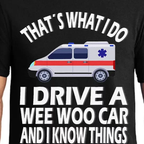 Wee Woo Car Funny Paramedic Pajama Set