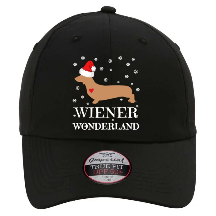 Wiener Wonderland Christmas Dachshund Holiday Gift The Original Performance Cap