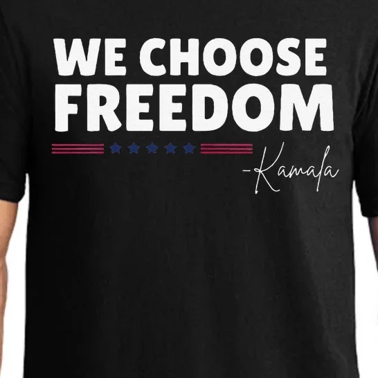 Women We Choose Freedom Kamala Harris Gift Pajama Set