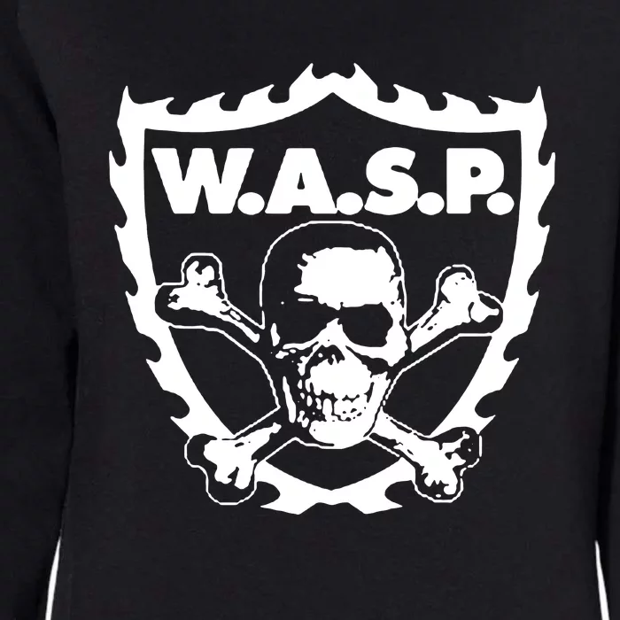 WASP W.A.S.P. CROSSBONES Womens California Wash Sweatshirt