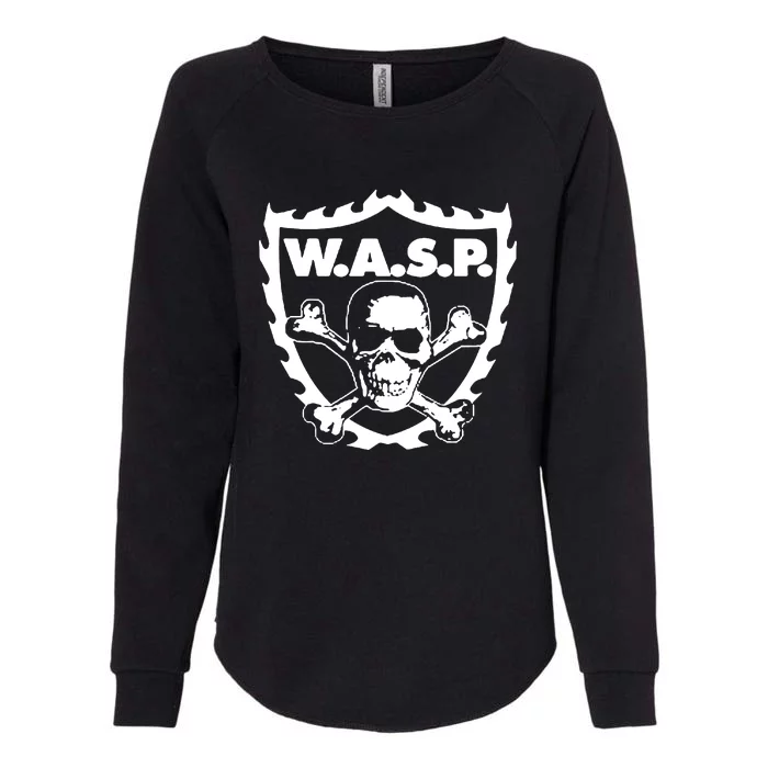 WASP W.A.S.P. CROSSBONES Womens California Wash Sweatshirt