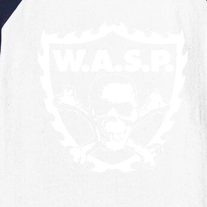 WASP W.A.S.P. CROSSBONES Baseball Sleeve Shirt