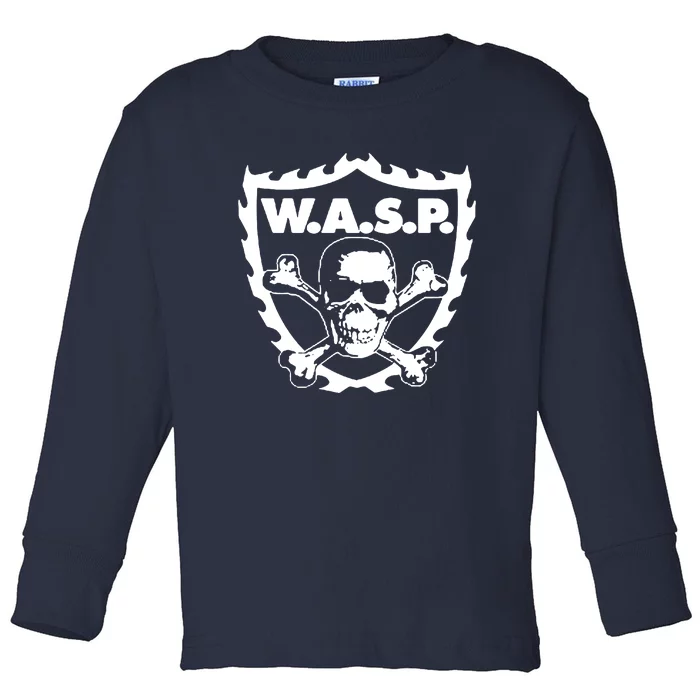 WASP W.A.S.P. CROSSBONES Toddler Long Sleeve Shirt