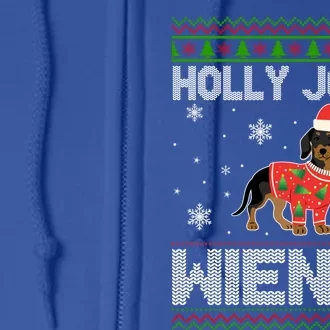 Weenie Wiener Dog Doxie Design Dackel Christmas Dachshund Gift Full Zip Hoodie