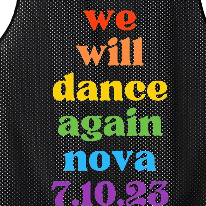 We Will Dance Again Festival 7.10.23 Am Israel Chai Mesh Reversible Basketball Jersey Tank