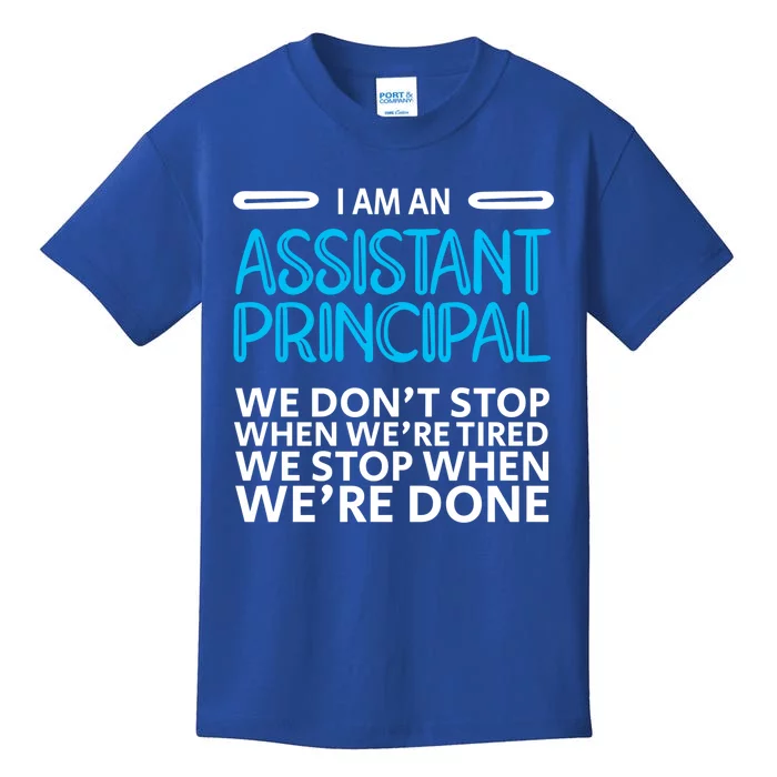 When We're Done Assistant Principal Gift Kids T-Shirt