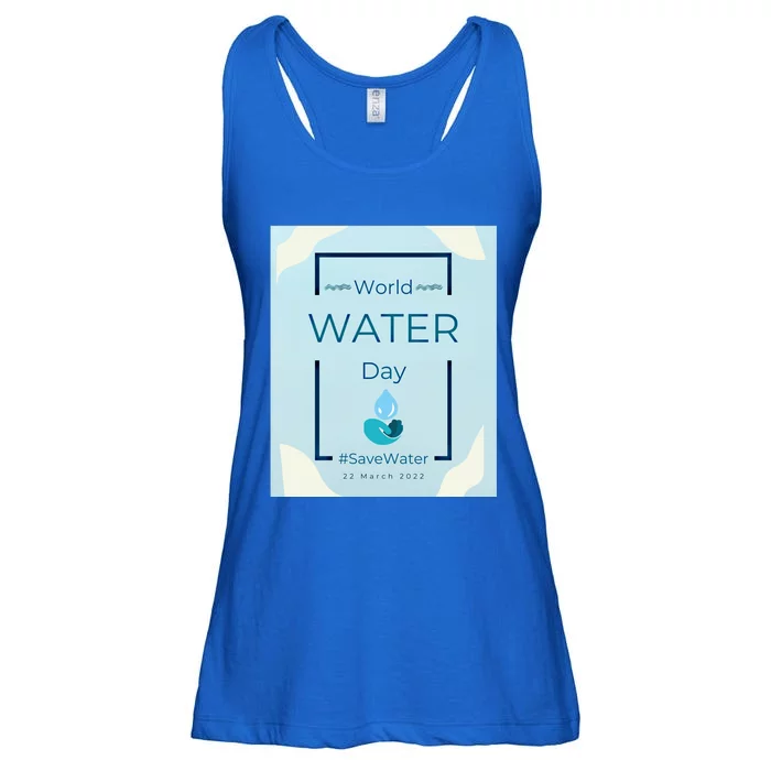 World Water Day Save Water Gift Save Your Water For The Future Gift Ladies Essential Flowy Tank