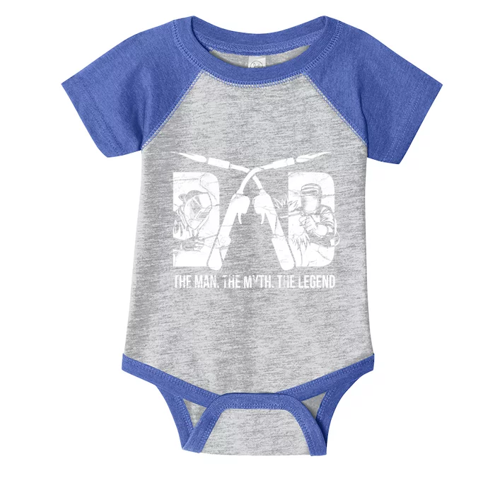 Welder Welding Dad Myth Legend Fathers Day Gift Infant Baby Jersey Bodysuit