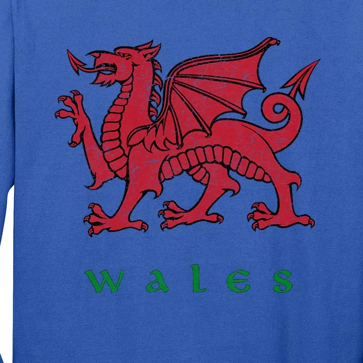 Wales Welsh Dragon Long Sleeve Shirt