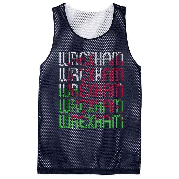 Wrexham Wales Dragon Welsh Flag Sports Merchandise Mesh Reversible Basketball Jersey Tank