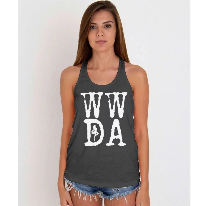 We Will Dance Again Festival 7.10.23 Remembrance Women's Knotted Racerback Tank