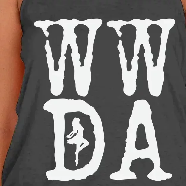 We Will Dance Again Festival 7.10.23 Remembrance Women's Knotted Racerback Tank