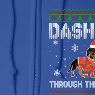 Weenie Wiener Dog Doxie Design Dackel Christmas Dachshund Great Gift Full Zip Hoodie