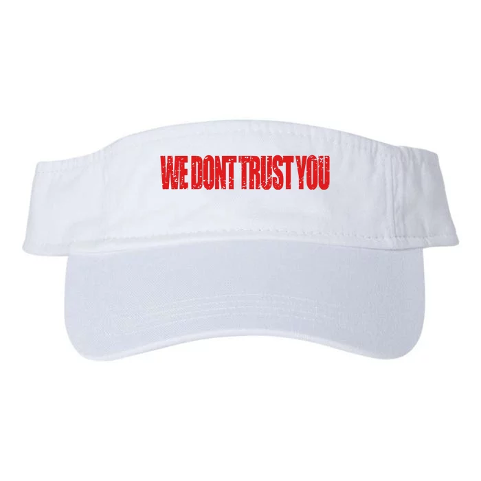 Wdty We Dont Trust You Valucap Bio-Washed Visor