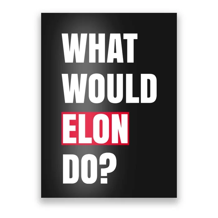 What Would Elon Do Poster