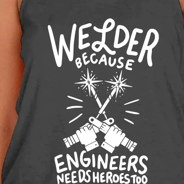 Welder Women's Knotted Racerback Tank