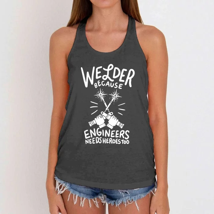 Welder Women's Knotted Racerback Tank