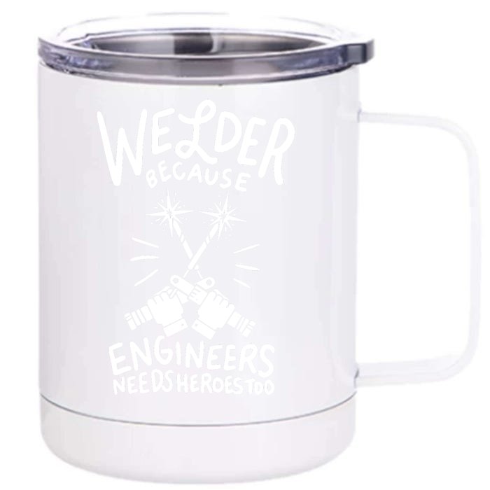 Welder Front & Back 12oz Stainless Steel Tumbler Cup