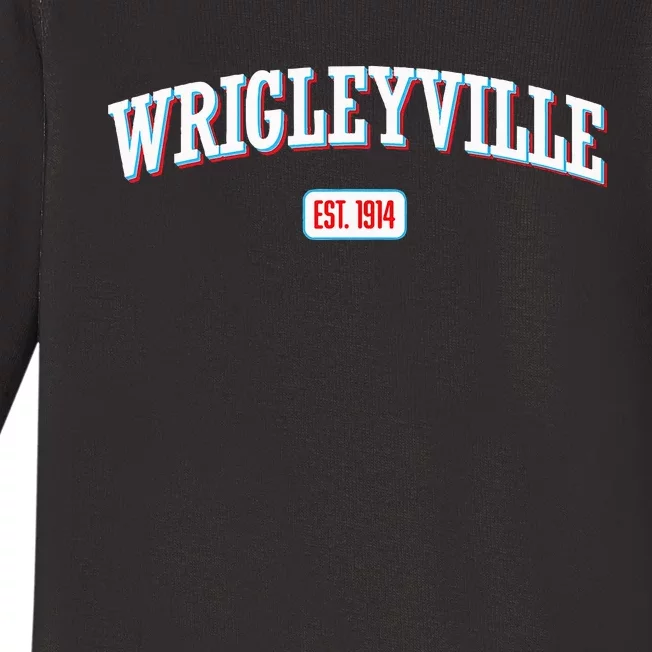 Wrigleyville Wrigleyville Est. 1914 Baby Long Sleeve Bodysuit