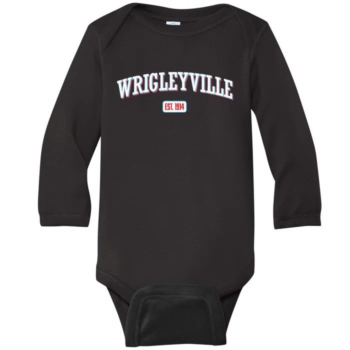 Wrigleyville Wrigleyville Est. 1914 Baby Long Sleeve Bodysuit