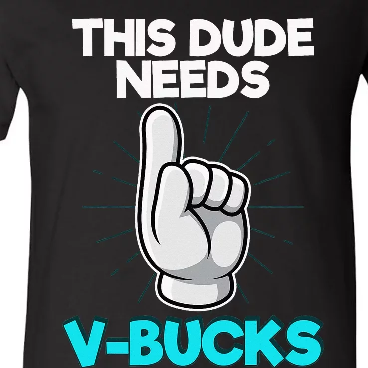 Will Work For Bucks V-Neck T-Shirt