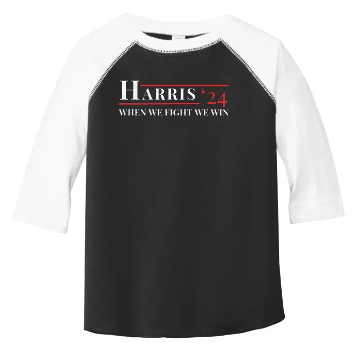 When We Fight We Win Harris 24 Toddler Fine Jersey T-Shirt