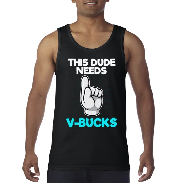 Will Work For Bucks Funny V Gifts For Bucks Rpg Gamer Tank Top