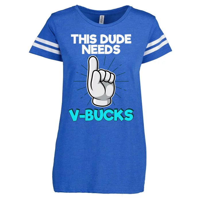 Will Work For Bucks Funny V Gifts For Bucks Rpg Gamer Enza Ladies Jersey Football T-Shirt