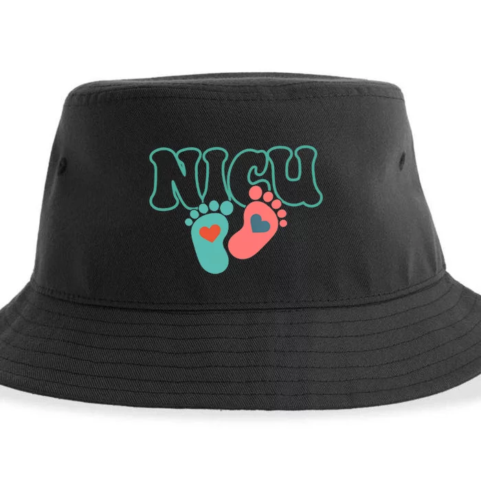 Will Work For Snuggles Nicu Nurse 2 Side Sustainable Bucket Hat