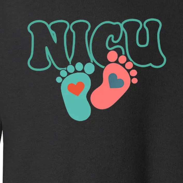 Will Work For Snuggles Nicu Nurse 2 Side Toddler Sweatshirt