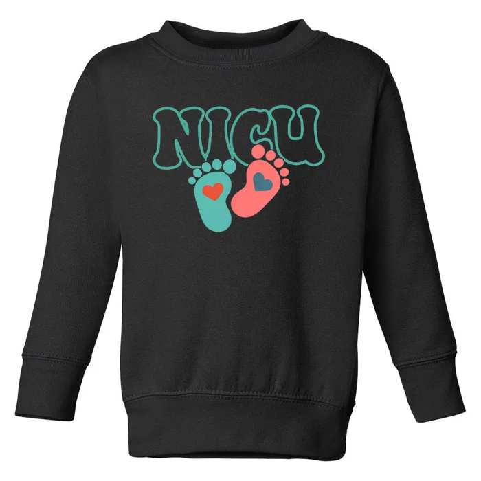 Will Work For Snuggles Nicu Nurse 2 Side Toddler Sweatshirt