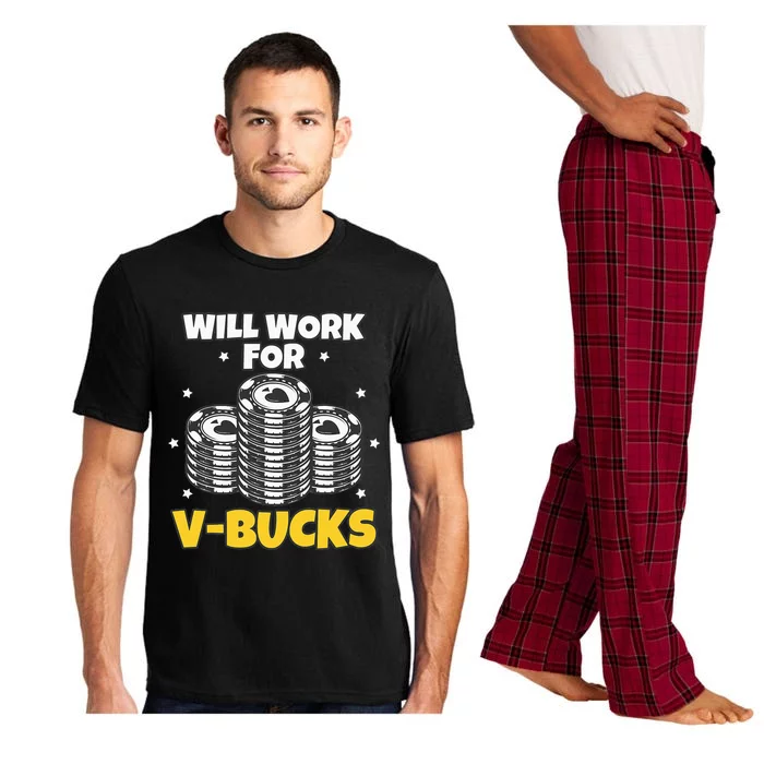 Will Work For Bucks V Gaming Gifts For RPG Gamers Pajama Set