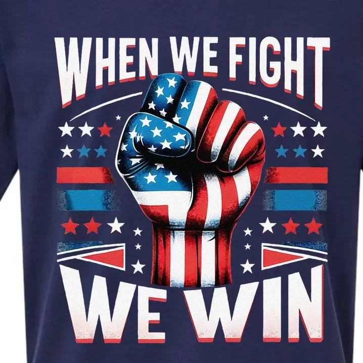 When We Fight We Win Sueded Cloud Jersey T-Shirt