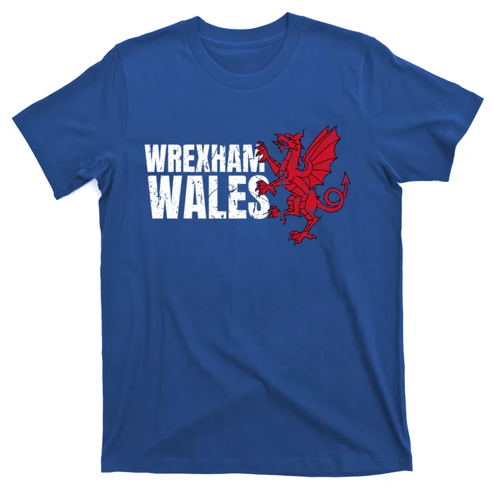 Wrexham Wales Flag Welsh Dragon Sports Urban Vintage Gift T-Shirt